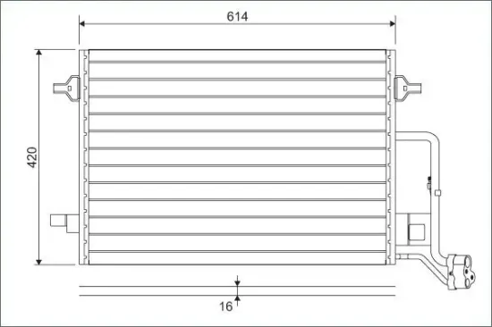 Kondensator, Klimaanlage VALEO 817679 Bild Kondensator, Klimaanlage VALEO 817679