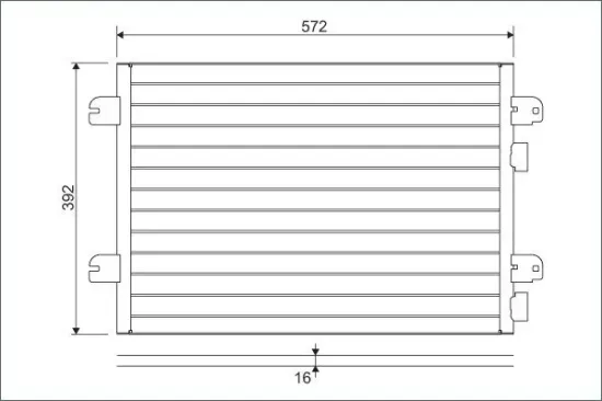 Kondensator, Klimaanlage VALEO 817701 Bild Kondensator, Klimaanlage VALEO 817701