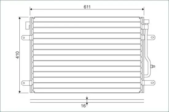 Kondensator, Klimaanlage VALEO 817741 Bild Kondensator, Klimaanlage VALEO 817741