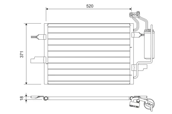 Kondensator, Klimaanlage VALEO 817798 Bild Kondensator, Klimaanlage VALEO 817798