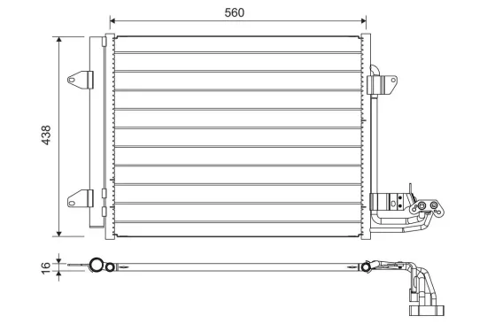 Kondensator, Klimaanlage VALEO 817806 Bild Kondensator, Klimaanlage VALEO 817806