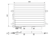 Kondensator, Klimaanlage VALEO 818003