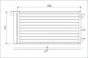 Kondensator, Klimaanlage VALEO 818005