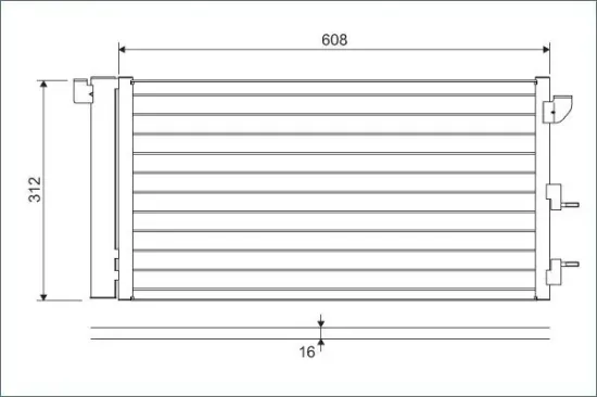 Kondensator, Klimaanlage VALEO 818005 Bild Kondensator, Klimaanlage VALEO 818005