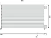 Kondensator, Klimaanlage VALEO 818017