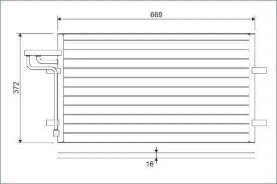 Kondensator, Klimaanlage VALEO 818046 Bild Kondensator, Klimaanlage VALEO 818046