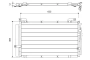 Kondensator, Klimaanlage VALEO 818075