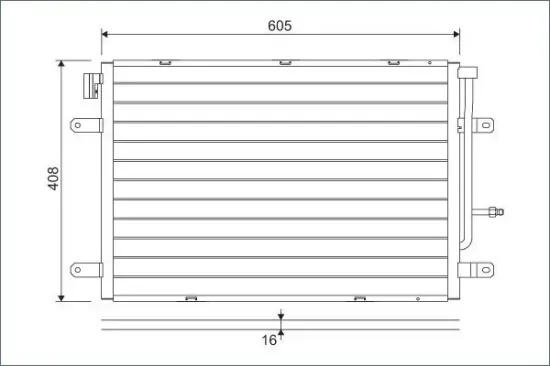 Kondensator, Klimaanlage VALEO 818190 Bild Kondensator, Klimaanlage VALEO 818190