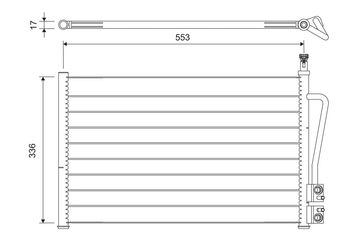 Kondensator, Klimaanlage VALEO 818195