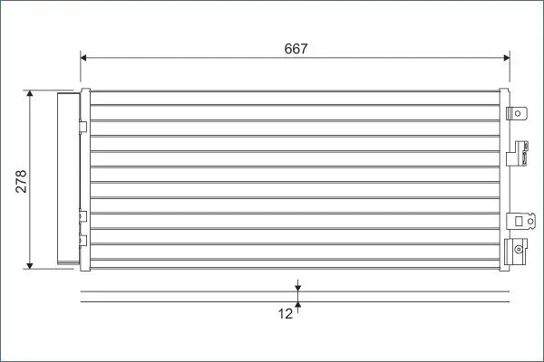 Kondensator, Klimaanlage VALEO 822575