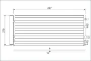 Kondensator, Klimaanlage VALEO 822575