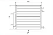 Kondensator, Klimaanlage VALEO 822578