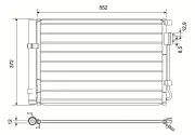 Kondensator, Klimaanlage VALEO 822581