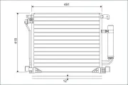 Kondensator, Klimaanlage VALEO 822587