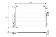 Kondensator, Klimaanlage VALEO 822605