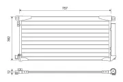 Kondensator, Klimaanlage VALEO 822607