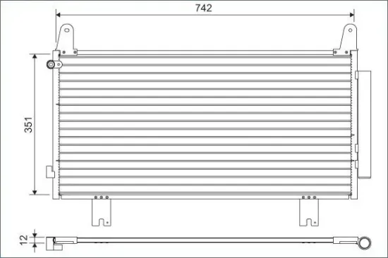 Kondensator, Klimaanlage VALEO 822634 Bild Kondensator, Klimaanlage VALEO 822634