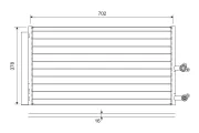 Kondensator, Klimaanlage VALEO 822645