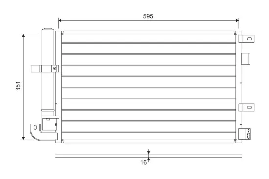 Kondensator, Klimaanlage VALEO 822694 Bild Kondensator, Klimaanlage VALEO 822694