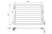 Kondensator, Klimaanlage VALEO 822695
