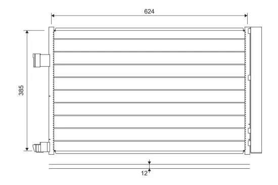 Kondensator, Klimaanlage VALEO 822697 Bild Kondensator, Klimaanlage VALEO 822697