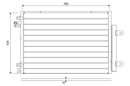 Kondensator, Klimaanlage VALEO 822715 Bild Kondensator, Klimaanlage VALEO 822715
