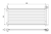 Kondensator, Klimaanlage VALEO 822720