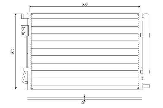Kondensator, Klimaanlage VALEO 822726 Bild Kondensator, Klimaanlage VALEO 822726