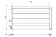 Kondensator, Klimaanlage VALEO 822729