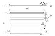 Kondensator, Klimaanlage VALEO 822733
