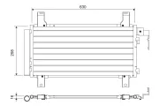 Kondensator, Klimaanlage VALEO 822738