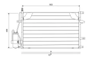 Kondensator, Klimaanlage VALEO 822746