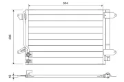 Kondensator, Klimaanlage VALEO 822751