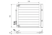 Kondensator, Klimaanlage VALEO 822758