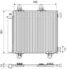 Kondensator, Klimaanlage VALEO 822804