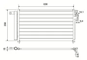 Kondensator, Klimaanlage VALEO 822824