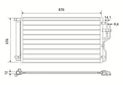 Kondensator, Klimaanlage VALEO 822826
