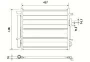 Kondensator, Klimaanlage VALEO 822833