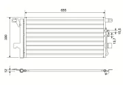 Kondensator, Klimaanlage VALEO 822838