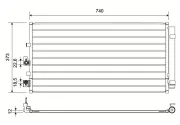 Kondensator, Klimaanlage VALEO 822839