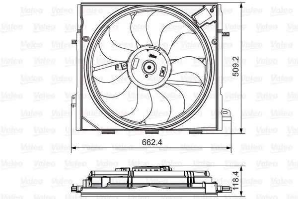 Lüfter, Motorkühlung VALEO 696873