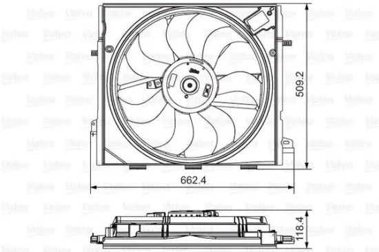 Lüfter, Motorkühlung VALEO 696873 Bild Lüfter, Motorkühlung VALEO 696873