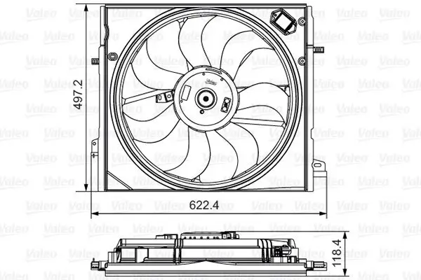 Lüfter, Motorkühlung VALEO 698582