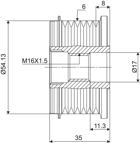 Generatorfreilauf VALEO 588003 Bild Generatorfreilauf VALEO 588003