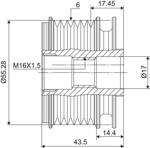 Generatorfreilauf VALEO 588004 Bild Generatorfreilauf VALEO 588004