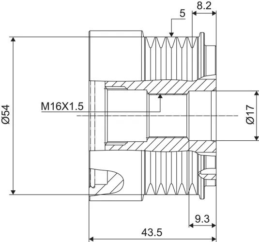 Generatorfreilauf VALEO 588007 Bild Generatorfreilauf VALEO 588007