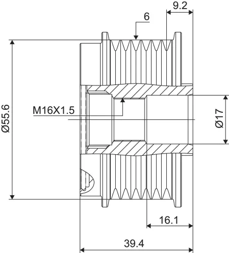 Generatorfreilauf VALEO 588013 Bild Generatorfreilauf VALEO 588013