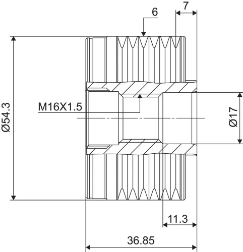Generatorfreilauf VALEO 588017 Bild Generatorfreilauf VALEO 588017
