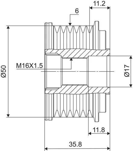 Generatorfreilauf VALEO 588019 Bild Generatorfreilauf VALEO 588019