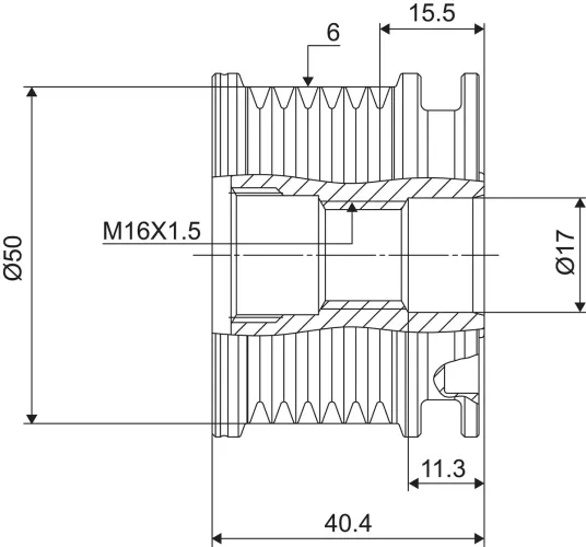 Generatorfreilauf VALEO 588020 Bild Generatorfreilauf VALEO 588020